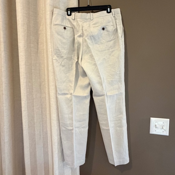 Inc International Concepts Men's Cream Linen Blend Pants, Size 34x32 - Picture 3 of 10